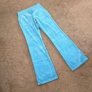 JUICY COUTURE Velour Bootcut Leg Pants